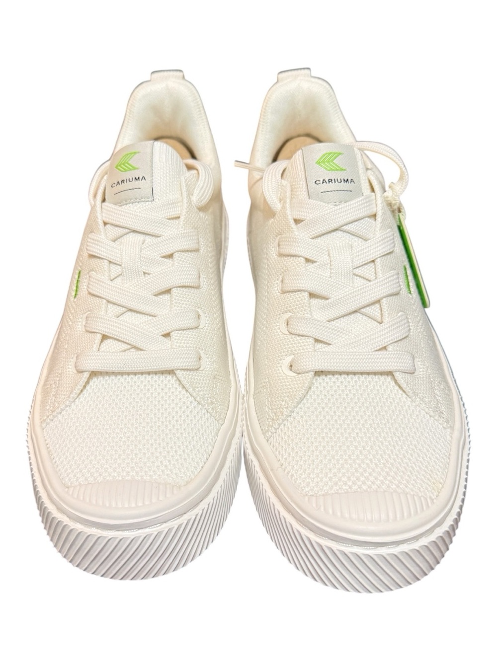 Cariuma IBI Low Off White Knit Sneakers NIB Women’s Size 7 Sustainable Shoes